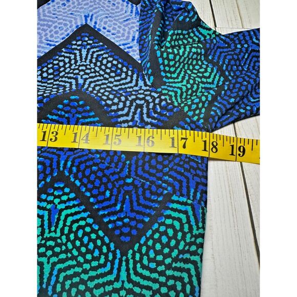 Eliza J‎ Shift Dress NWT Size 8 Bell sleeves Chevron Retro - Picture 8 of 13